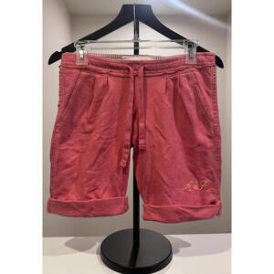 Abercrombie & Fitch Vintage Y2K Womens XSmall Pink Sweat Cuffed Shorts